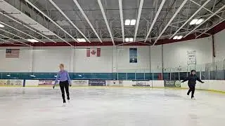 Trying new rink with new skates