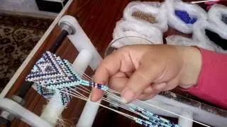 الجزء الثاني للعقد اللبني نول الخرز