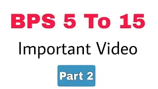 BPS 5 To 15 Test Preparation||Most Important English mcqs Part 2