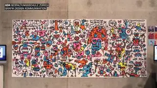 Social Experiment: Collaborative Painting with Fredinko @ Grafik16 (Time lapse, extended)