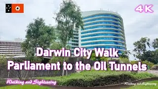Darwin City Walking Tour🌴Parliament House & Gardens | Hidden Trail & History Walk | WWII Oil Tunnels