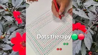 Relaxing Dot Art on Grid Paper | Stress Relief, Memory & Patience Training //Calm Dots //Zen Dots 