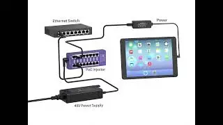 POE World AF 5V10W PoE to Apple Lightning Adapter (Power Only) , PoE Splitter/Converter for Ipad
