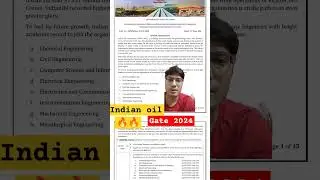 Indian oil recruitment #gate 2024 #gatecivil