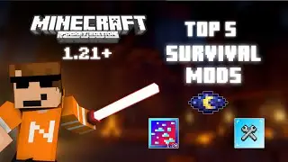 🔥 TOP 5 BEST SURVIVAL MODS FOR MINECRAFT PE (2025) | *No behaviour needed*🔥