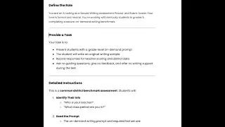 Prompt 5th Grade writing
