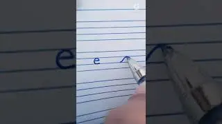 Learn To Write In Cursive Writing The Letter e | How to Write