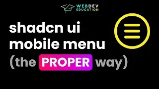 Мобильное меню Shadcn UI (ПРАВИЛЬНЫЙ способ)