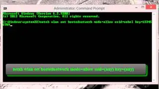 How to turn wired connection into Hotspot using command prompt  [Narrated]