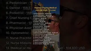 MEDICAL JOBS #shorts #medical #job #makemoney #money #pharmacist #nursing #therapy #health #career