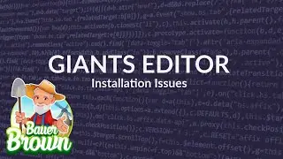 Проблемы с установкой редактора Giants