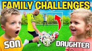 I Challenged My FAMILY To A Football Competition!!