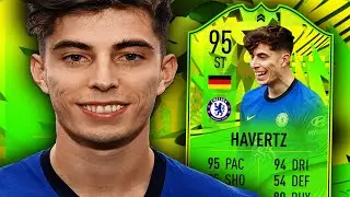 WHAT AN UPGRADE! 🔥 95 PATH TO GLORY HAVERTZ PLAYER REVIEW - FIFA 21 ULTIMATE TEAM