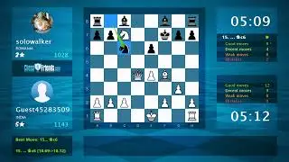 Chess Game Analysis: Guest45283509 - solowalker, 1-0 (By ChessFriends.com)