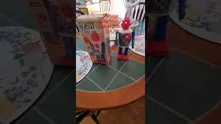 Vintage Durham Industries Hong Kong Robot 2500 - Rarer Red, White & Blue With Box (fully functional)