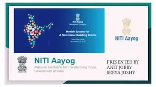 NITI AAYOG EXPLAINED / Anit Joby / Sreya Joshy