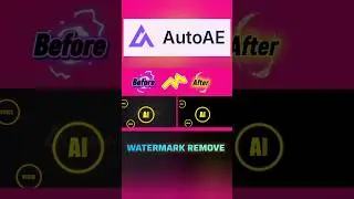 auto ae animation watermark Remove #shorts #autoae #tech