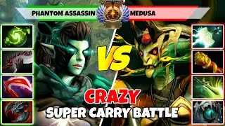 PHANTOM ASSASSIN (керри) против MEDUSA (керри) &mdash; эпическая битва обычных игроков Dota 2 &mdash; Z Dota 2