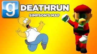 GMOD DEATHRUN FUNNY MOMENTS!! THE SIMPSONS DEATHRUN MAP!!
