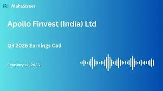Apollo Finvest (India) Ltd Q3 FY2025-26 Earnings Conference Call