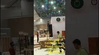 Dwarka Exhibition Centre, wooden stall work in IICC ground, #finearts #exhibition #event #wooden