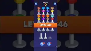 Nut Sort Level 1846 - Color Puzzle Game by Kiwi Fun #games #puzzle #NutSort #NutSortSolution