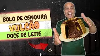 🔴Bolo Vulcão de Cenoura com Brigadeiro TAMANHO BABY