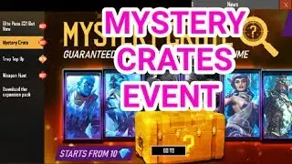 Mystery crate event full details in free fire || how to open mystery crates in free fire