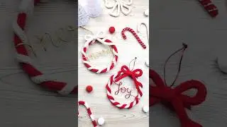 Knitted Wire Christmas Ornaments. #diy #knittedwire #christmas #christmasdiydecor #tricotin