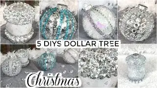 5 DOLLAR TREE CHRISTMAS DIYS | DIY DOLLAR TREE CHRISTMAS ORNAMENTS CRAFTS 2019 | PETALISBLESS