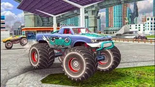 Monster Truck Mega Ramp Race | Monster Truck Gameplay | Rk Mobile Games