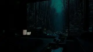 Peaceful Rain Sounds in a Deep Forest (No Ads) 🌧 | Dark Bedroom Ambience for Sleep & Relaxation