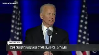 Local Trump, Biden supporters react to projected presidential winner