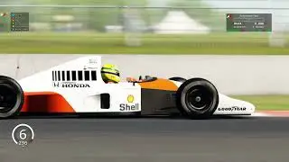 Assetto Corsa - Mclaren MP4/6 Hotlap around Silverstone (1:38:097)