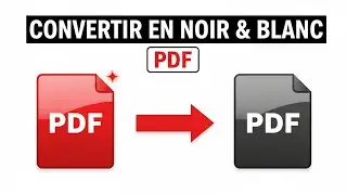 🖤 Convertir un PDF en Noir et Blanc 🖨️ (Tuto Facile)
