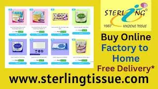 Sterling Hygiene Tissue ,Tissue Paper Napkins,Toilet Paper Rolls,Kitchen Rolls,Facial Tissues