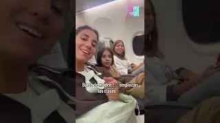 La burla de las hijas de Cinthia Fernandez en pleno avion.. #shorts