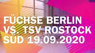 Füchse Berlin - TSV Rostock Süd | Sa. 19.09.2020 | Tischtennis Regionalliga Nord 2020/2021