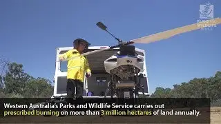 Prescribed burning drone trial