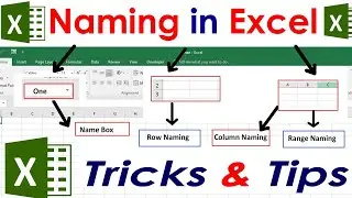 Name cells and ranges in Excel | Excel - Name Range |
