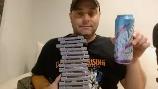 ASMR Drink Review and Gum Chewing Super Nintendo SNES Video Game Collection