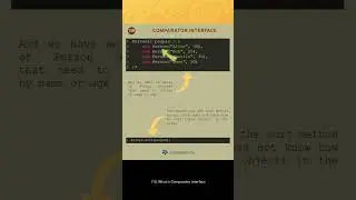 Java IQ #110 - What is the Comparator Interface