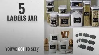 Top 10 Labels Jar [2018]: Styleys Vinyl Chalkboard Labels Kitchen Blackboard Stickers For Jars Pack