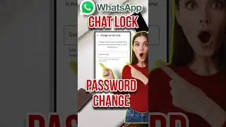 How To WhatsApp Chat lock Password Change | WhatsApp chat lock password Kaise change Karen #whatsapp