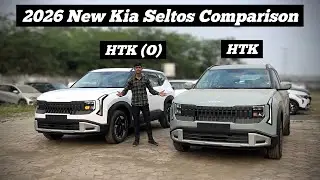 Full Comparison 🔥 2026 New Kia Seltos HTK vs HTK (O) 