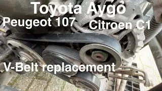 V-Belt Replacement Toyota Aygo - Peugeot 107 - Citroen C1