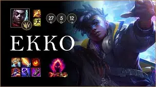【LOL : patch 25.09】EKKO JG 25/5/12 Game Playing (25.05.08)