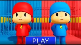 RED Pocoyo vs BLUE Pocoyo: The Gravity Prison ESCAPE Challenge! #roblox #obby