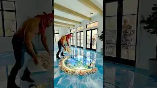 THIS FLOOR IS JUST CRAZY 😱 Epoxy marine floor &ldquo;Ocean Aquarium&rdquo;
