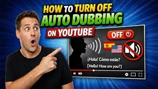 HOW TO TURN OFF AUTO DUBBING ON YOUTUBE - STEP-BY-STEP